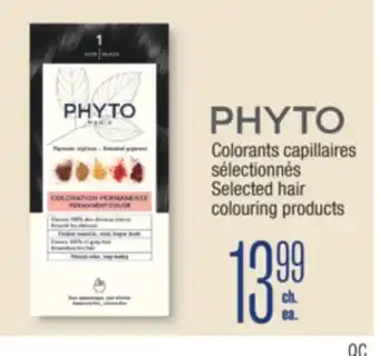 Jean Coutu PHYTO Selected hair colouring products offer