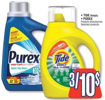 Jean Coutu TIDE Simply • PUREX Selected products offer