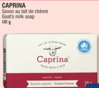 Jean Coutu CAPRINA Goat's milk soap offer