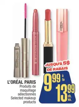 Jean Coutu L'ORÉAL PARIS Selected makeup products offer