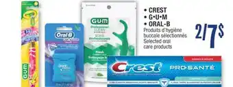 Jean Coutu CREST, G•U•M, ORAL-B Selected oral care products offer