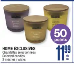 Jean Coutu HOME EXCLUSIVES Selected candles offer