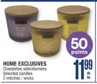 Jean Coutu HOME EXCLUSIVES Selected candles offer