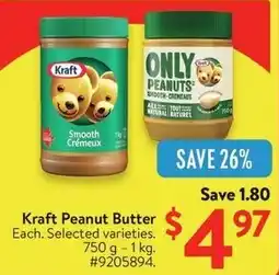 Walmart Kraft Peanut Butter offer