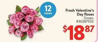 Walmart Fresh Valentine's Day Roses offer