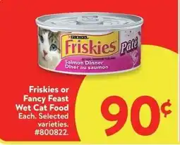 Walmart Friskies or Fancy Feast Wet Cat Food offer