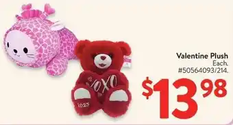 Walmart Valentine Plush offer