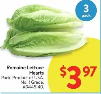 Walmart Romaine Lettuce Hearts offer