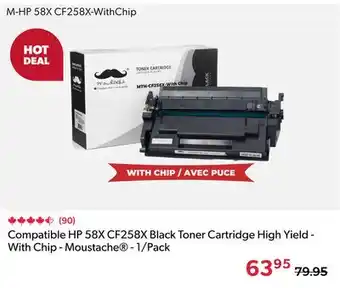 123Ink Compatible HP 58X CF258X Black Toner Cartridge High Yield - With Chip - Moustache - 1/Pack offer