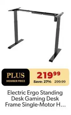 Shopper+ Electric Ergo Standing Desk Gaming Desk Frame Single-Motor offer