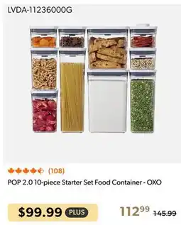 Shopper+ POP 2.0 10-piece Starter Set Food Container - OXO offer