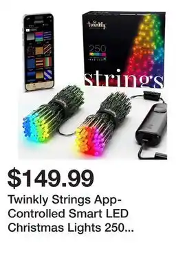 Newegg Twinkly Strings App-Controlled Smart LED Christmas Lights 250 Multicolor 65.6-ft offer