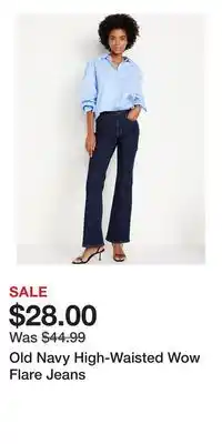 Old Navy Old Navy High-Waisted Wow Flare Jeans offer