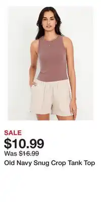 Old Navy Old Navy Snug Crop Tank Top offer