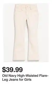 Old Navy Old Navy High-Waisted Flare-Leg Jeans for Girls offer