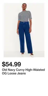 Old Navy Old Navy Curvy High-Waisted OG Loose Jeans offer