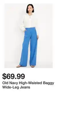 Old Navy Old Navy High-Waisted Baggy Wide-Leg Jeans offer