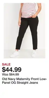 Old Navy Old Navy Maternity Front Low-Panel OG Straight Jeans offer