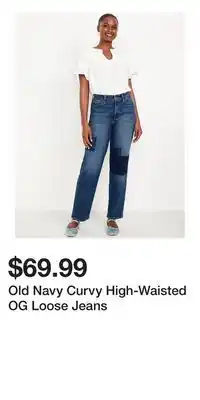 Old Navy Old Navy Curvy High-Waisted OG Loose Jeans offer