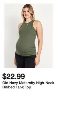 Old Navy Old Navy Maternity High-Neck Ribbed Tank Top offer