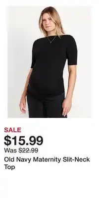 Old Navy Old Navy Maternity Slit-Neck Top offer