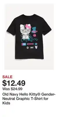 Old Navy Old Navy Hello Kitty Gender-Neutral Graphic T-Shirt for Kids offer