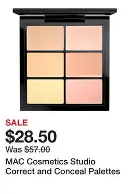 Sephora MAC Cosmetics Studio Correct and Conceal Palettes offer