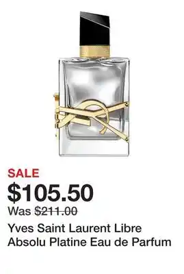 Sephora Yves Saint Laurent Libre Absolu Platine Eau de Parfum offer