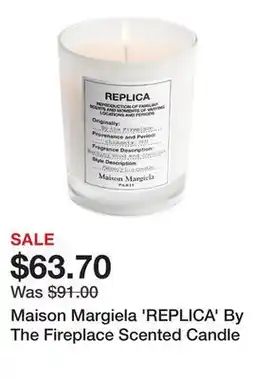 Sephora Maison Margiela 'REPLICA' By The Fireplace Scented Candle offer