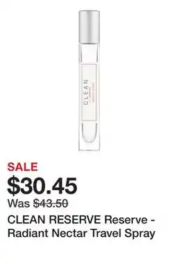 Sephora CLEAN RESERVE Reserve - Radiant Nectar Travel Spray offer