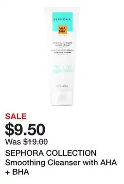 Sephora SEPHORA COLLECTION Smoothing Cleanser with AHA + BHA offer