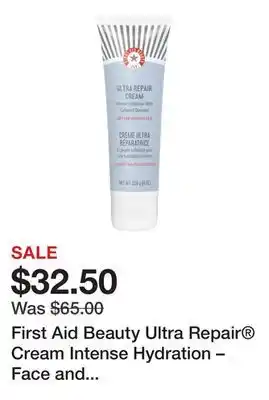 Sephora First Aid Beauty Ultra Repair Cream Intense Hydration – Face and Body Moisturizer for Skin Repair offer