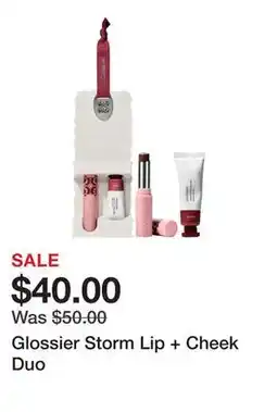 Sephora Glossier Storm Lip + Cheek Duo offer