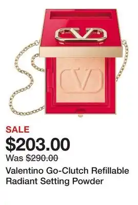 Sephora Valentino Go-Clutch Refillable Radiant Setting Powder offer