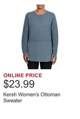 Costco Kersh Women's Ottoman Sweater offer