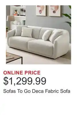 Costco Sofas To Go Deca Fabric Sofa offer