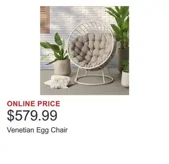 Costco Venetian Egg Chair offer