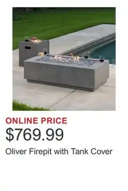 Costco Oliver Firepit with Tank Cover offer