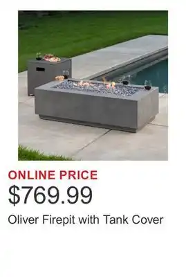 Costco Oliver Firepit with Tank Cover offer