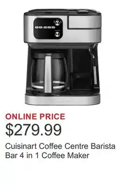 Costco Cuisinart Coffee Centre Barista Bar 4 in 1 Coffee Maker offer