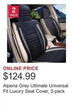 Costco Alpena Grey Ultimate Universal Fit Luxury Seat Cover, 2-pack offer