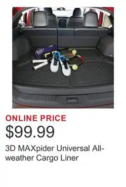 Costco 3D MAXpider Universal All-weather Cargo Liner offer