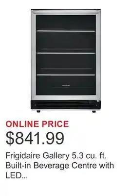 Costco Frigidaire Gallery 5.3 cu. ft. Built-in Beverage Centre with LED Interior Lighting offer