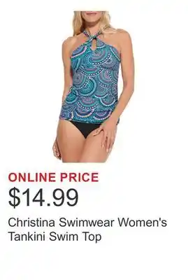 Costco Christina Swimwear Women's Tankini Swim Top offer