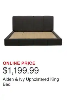 Costco Aiden & Ivy Upholstered King Bed offer