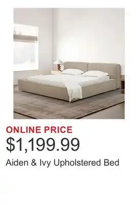 Costco Aiden & Ivy Upholstered Bed offer