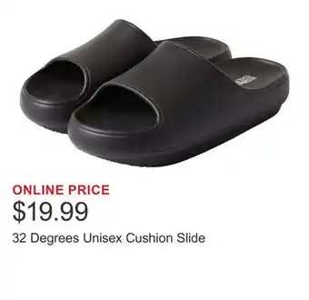 Costco 32 Degrees Unisex Cushion Slide offer