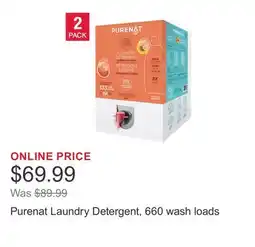 Costco Purenat Laundry Detergent, 660 wash loads offer