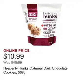 Costco Heavenly Hunks Oatmeal Dark Chocolate Cookies, 567g offer