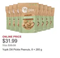 Costco Yupik Dill Pickle Peanuts, 8 × 285 g offer